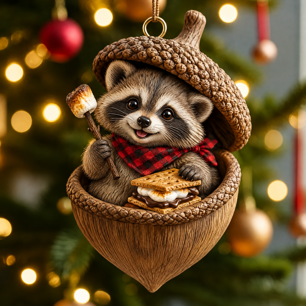 Woodland Nut Hideaway Ornament