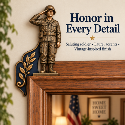 "A Veteran Lives Here" - Proudly Served 3-Piece Door Frame Decor Set 🇺🇸 | Honor Their Service Everyday