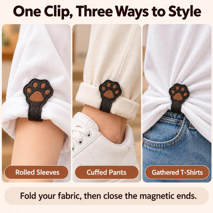 The Purr-fect Fit! 🐾 Magnetic Clothing Clips for Sleeves, Hems &Tees