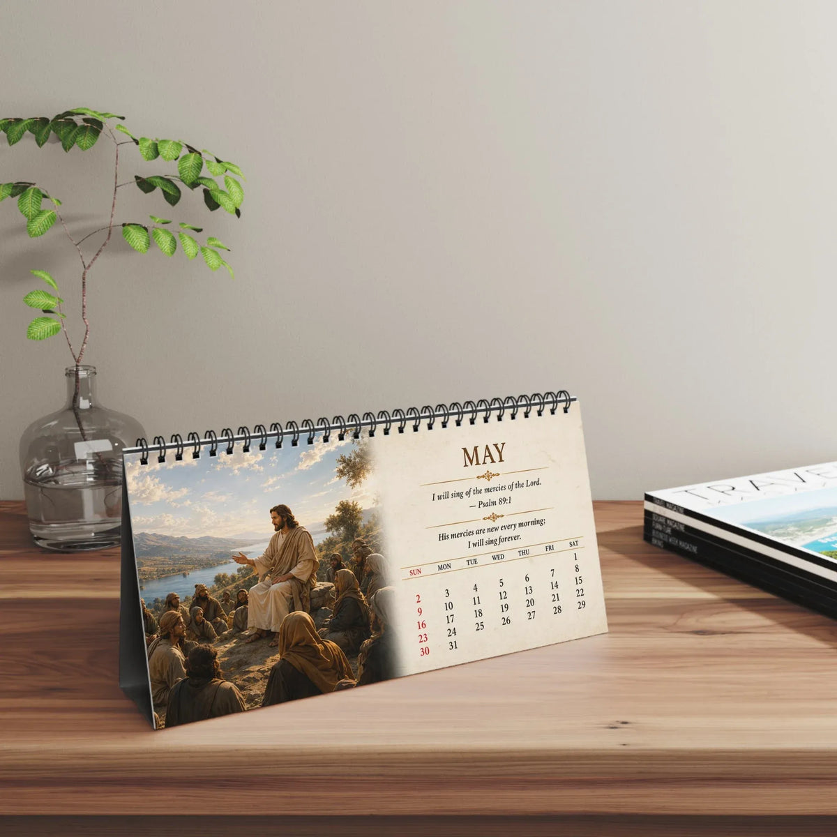 ⏳ Last Day50% OFF – ✝️ 2027 Christian Desk Calendar | Jesus-Inspired Daily Encouragement for Home, Office, Prayer Spaces & Meaningful Christian Gifts 📖✨