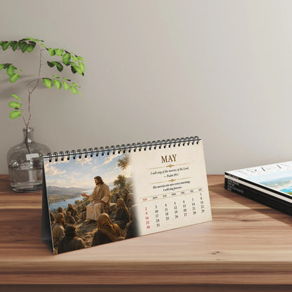 ⏳ Last Day50% OFF – ✝️ 2027 Christian Desk Calendar | Jesus-Inspired Daily Encouragement for Home, Office, Prayer Spaces & Meaningful Christian Gifts 📖✨