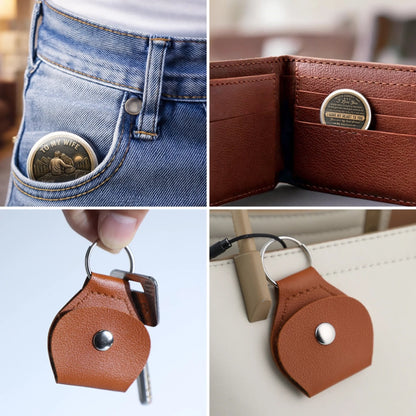 Custom Pocket Hug - Personalized Anniversary Wedding Gifts For Husband And Wife, Him And Her - Love Token Lasts Forever