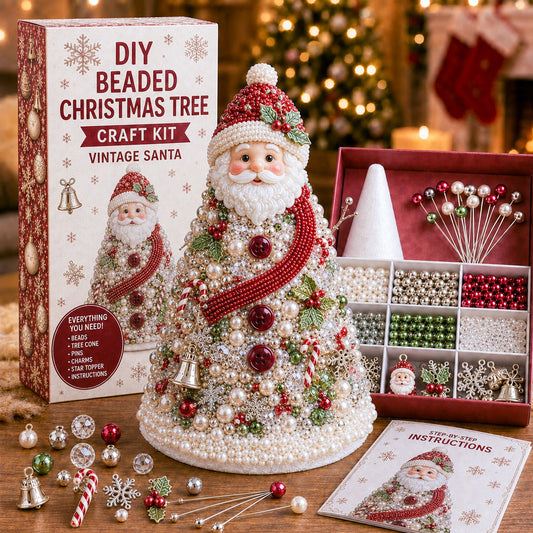🔥Last Day 50% OFF - 🎄✨ DIY Beaded Christmas Tree Craft Kit