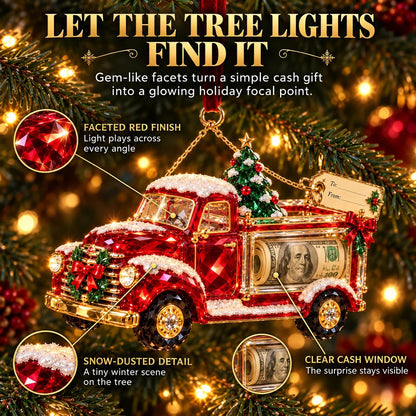 🎄 Christmas Cash Gift Ornament | 20 Crystal-Style Designs with Money Holder & Gift Tag 🎁
