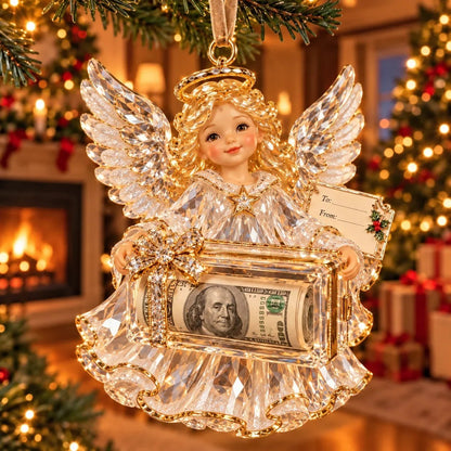 🎄 Christmas Cash Gift Ornament | 20 Crystal-Style Designs with Money Holder & Gift Tag 🎁