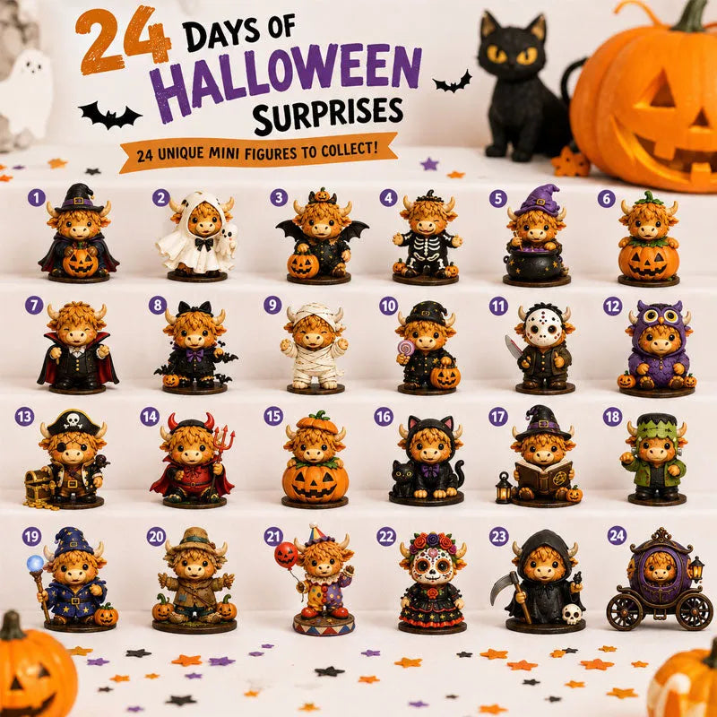 🐮2026 Highland Cow Halloween Countdown Calendar