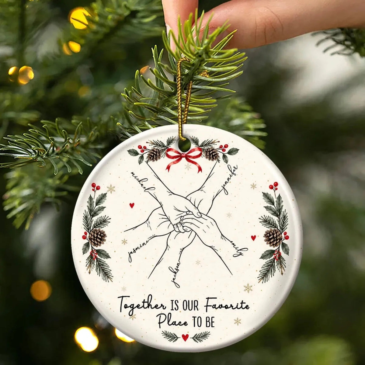 Personalized The Greatest Siblings Ceramic Ornament