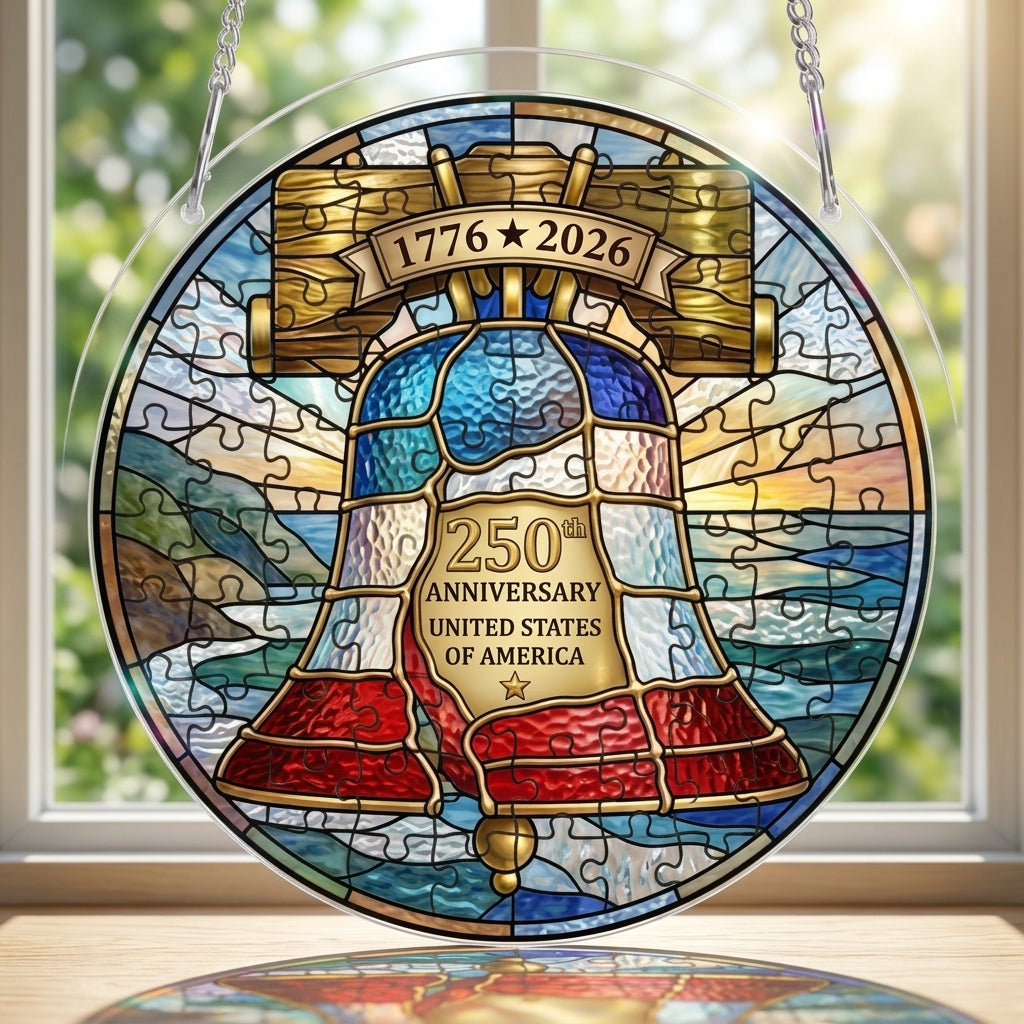 🔥LAST DAY65% OFF🔥 - 250th Anniversary United States Stained Puzzle Hanging ornament