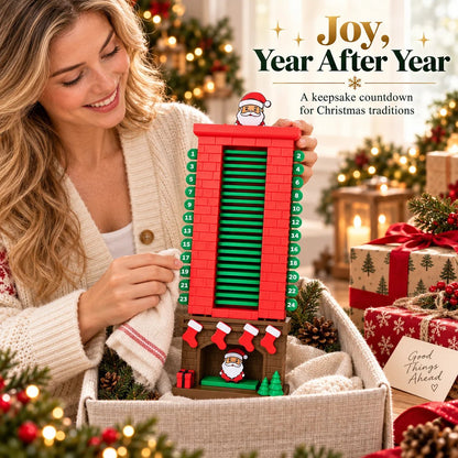 💯🎅Mechanical Santa Chimney Christmas Countdown Calendar