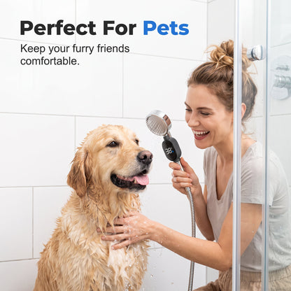 Intelligent LED Shower Thermometer
