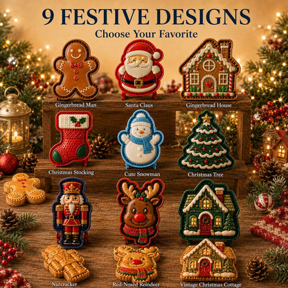 ⏳ Last Day 50% OFF – 🎄 9-Design Christmas Mini Pie Mold Collection | Reusable Embossed Molds for Shaping Detailed Santa, Snowman, Reindeer, Tree & Holiday Pies 🥧✨