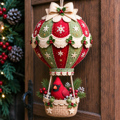 ⏳ Last Day 50% OFF – 🎈 Beginner-Friendly Christmas Hot Air Balloon Hanging Decor DIY Kit Collection | Complete Kit with Coordinated Fabrics, Decorative Accents & Crafting Materials Included 💕