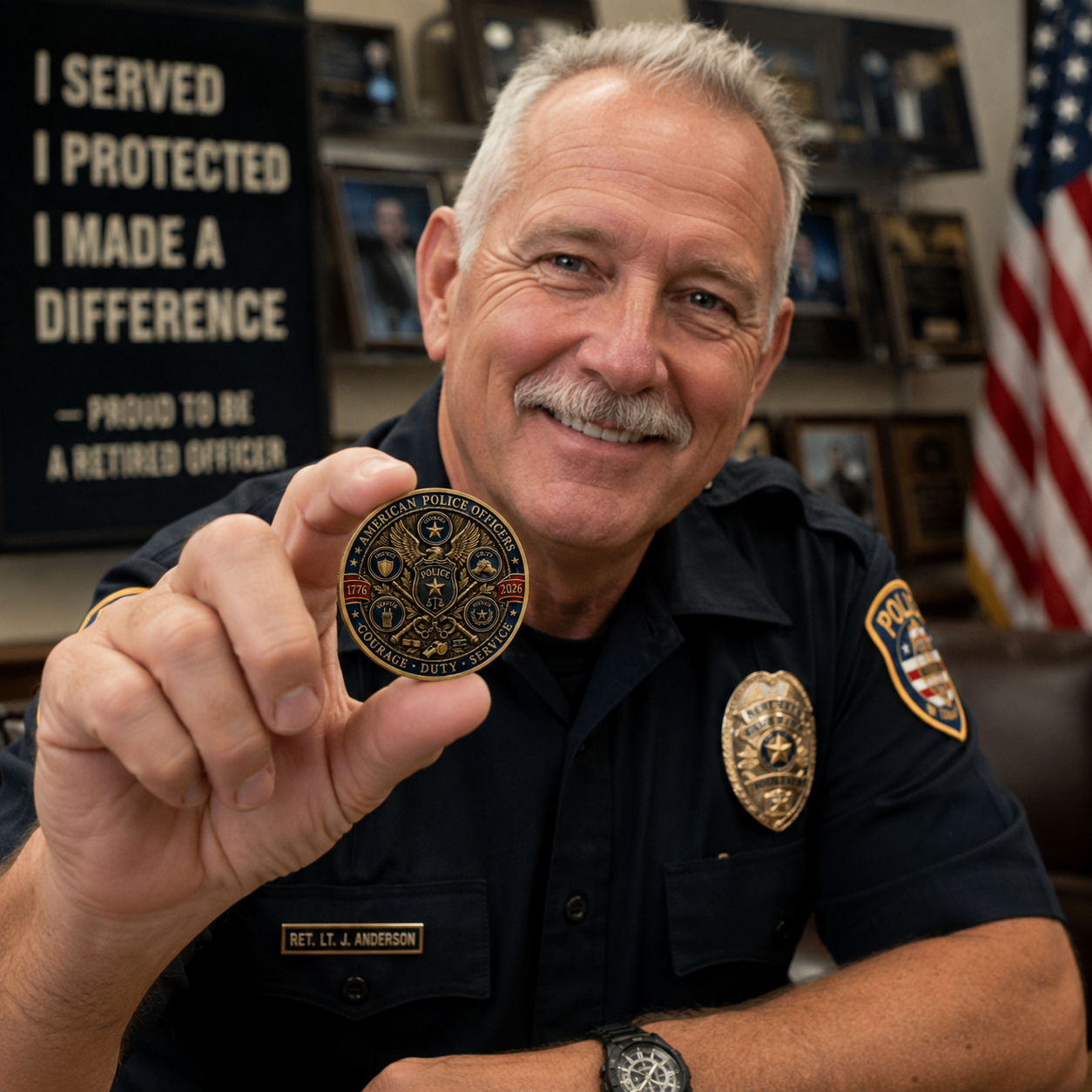 🇺🇸 The Ultimate "Thank You" – 250th Anniversary American Police Officer Commemorative Coin (1776-2026) 🦅