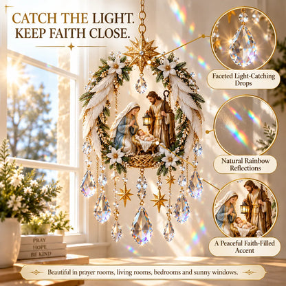 ✝️ Christian Crystal Suncatcher | 5 Faith-Inspired Window Designs with Cascading Rainbow Crystals ✨