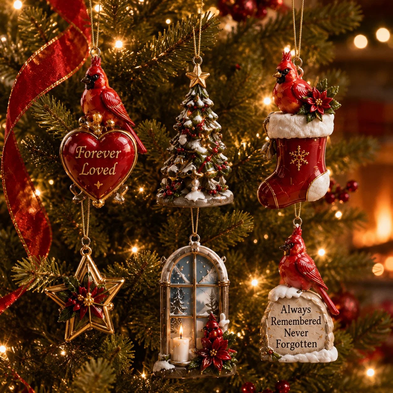 24 Days of Remembrance — Cardinal Christmas Ornament Collection & Keepsake Box 🕊️❤️