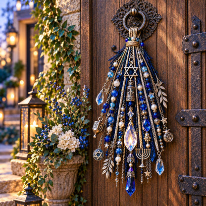 🕎 Festival of Lights Door Blessing – Hanukkah Keepsake for Home & Family