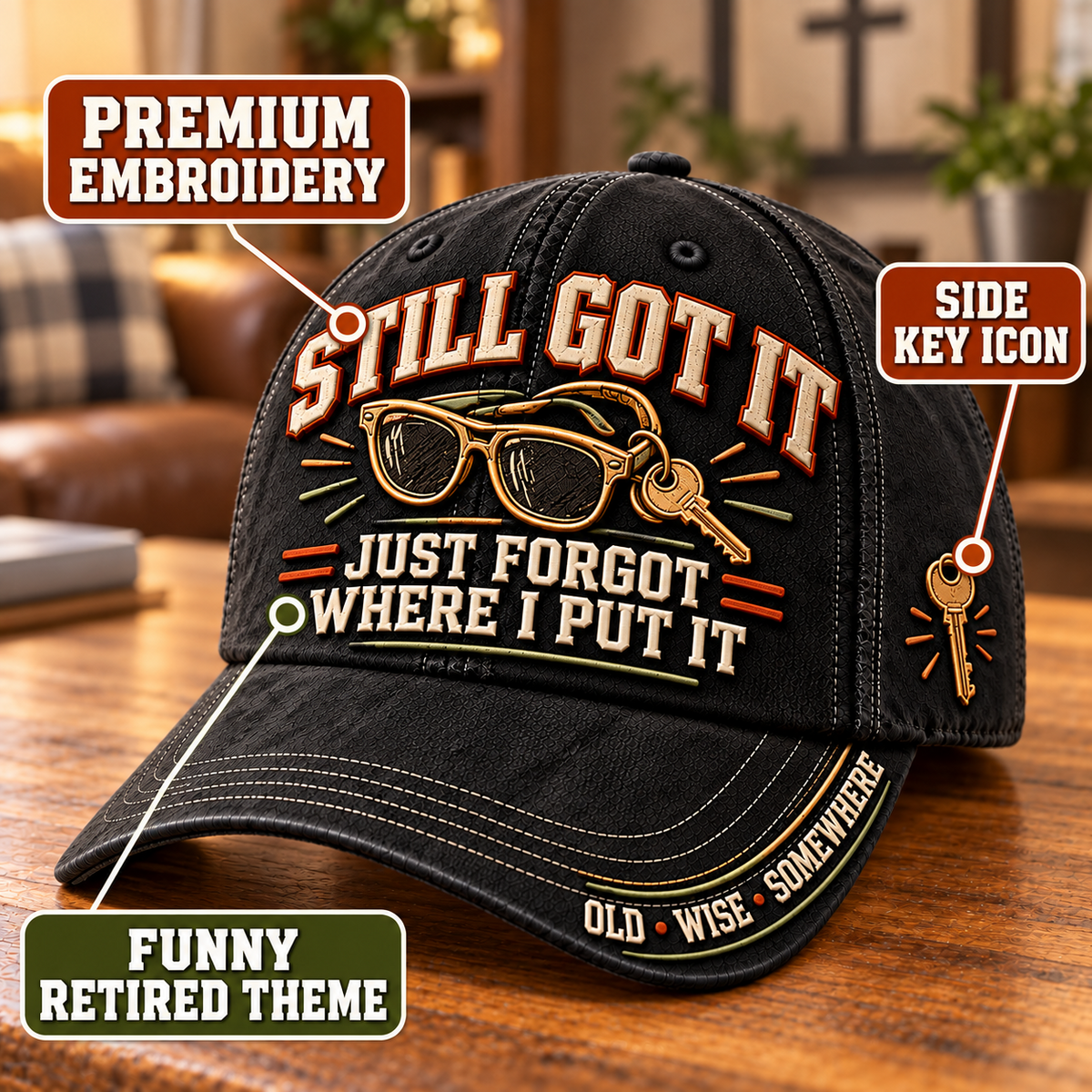 😎 Still Got It Just Forgot Where I Put It Funny Aging Baseball Cap
