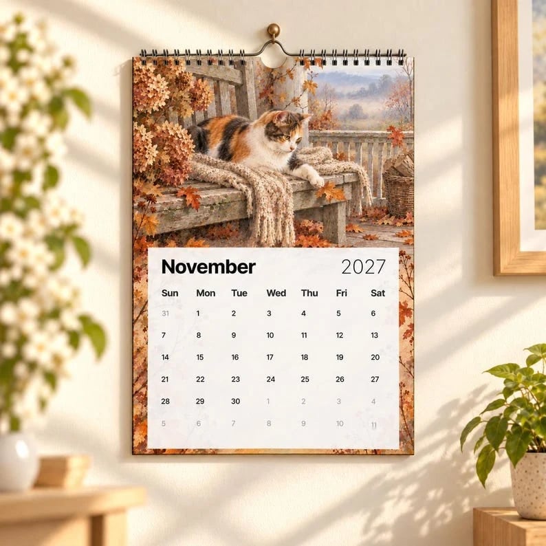 🐈 2027 Cottage Cats Wall Calendar