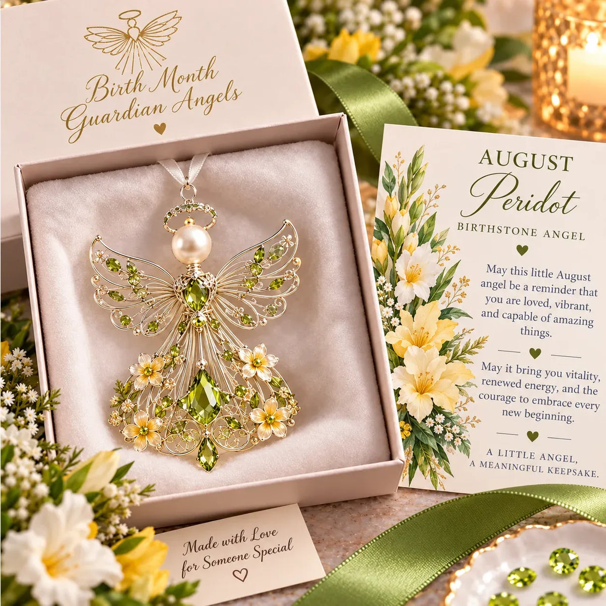 ⏳ Last Day 50% OFF – 👼 Birth Month Guardian Angel | 12 Birthstone-Inspired Keepsakes for Meaningful Gifts ✨
