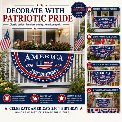 Veteran Made - USA 250 YEARS COMMEMORATIVE BANNER