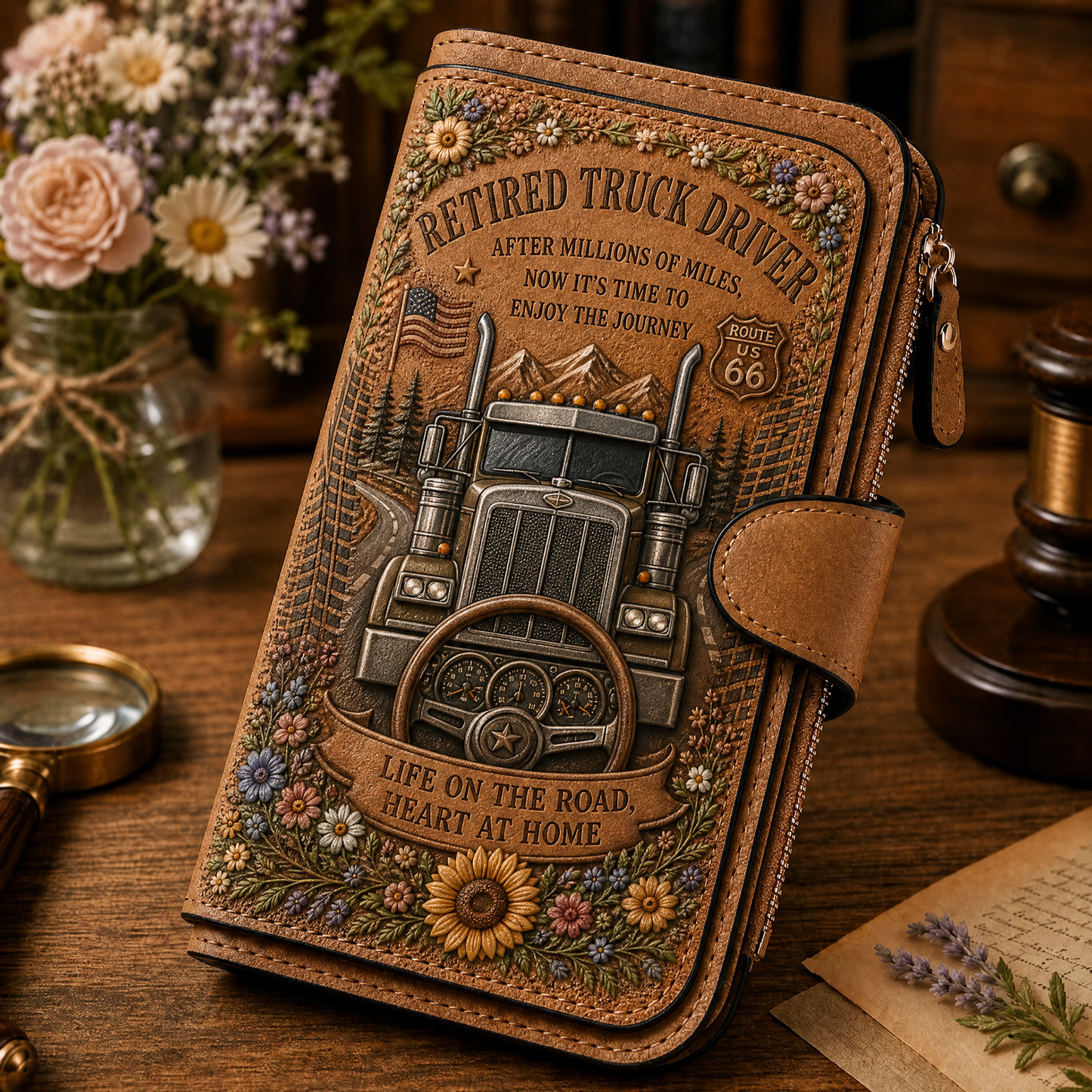 Retirement & Patriotic Commemorative Keepsake Wallet Collection