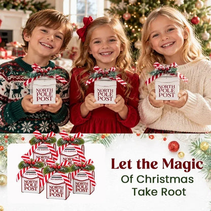 🎅🎄 Santa’s North Pole Post Box – Christmas Mailbox Ornament & Sweet Surprise Gift Box 🎁