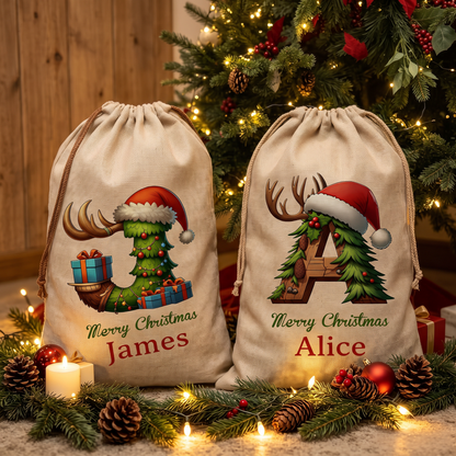 Personalized Christmas Gift Sack – A Festive Bag Made Just for Them