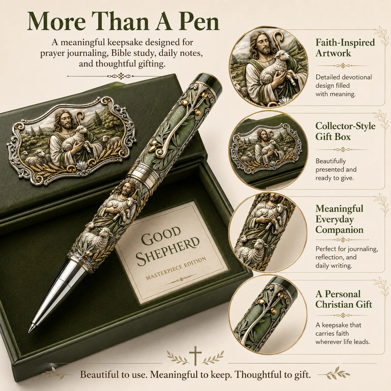 🔥 LAST DAY 50% OFF – ✝️ Sacred Legacy Faith-Inspired Keepsake Pen Collection | 6 Devotional Designs for Prayer Journaling, Bible Study & Meaningful Christian Gifts 🖊️✨