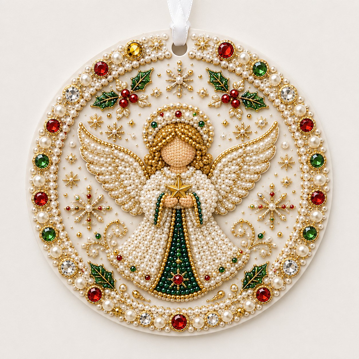 🔥Last Day 50% OFF-🌲✨ DIY Pearl & Gem Christmas Ornament Collection