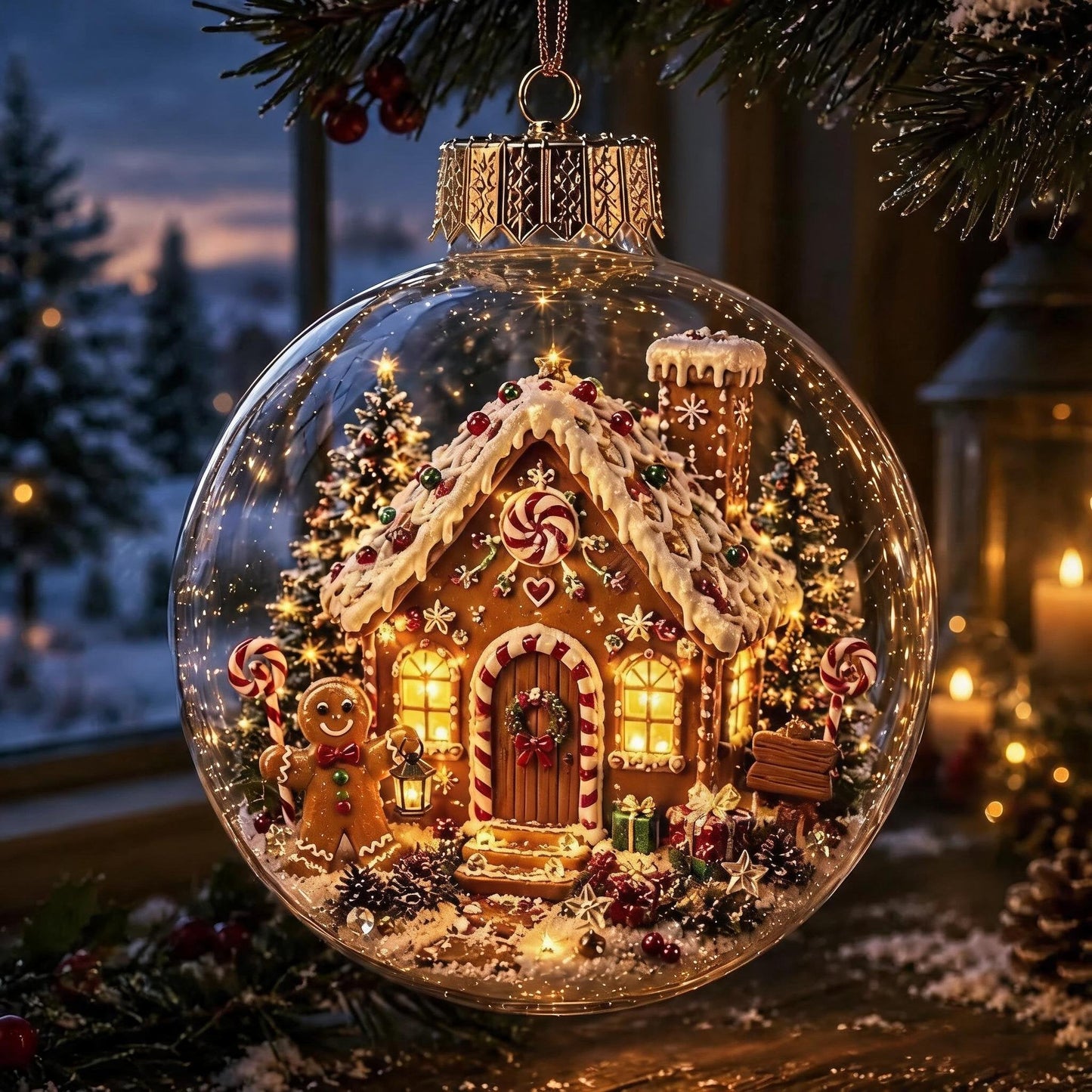 🔥 LAST DAY 49% OFF – 🎄Glowing Christmas Diorama Ornament