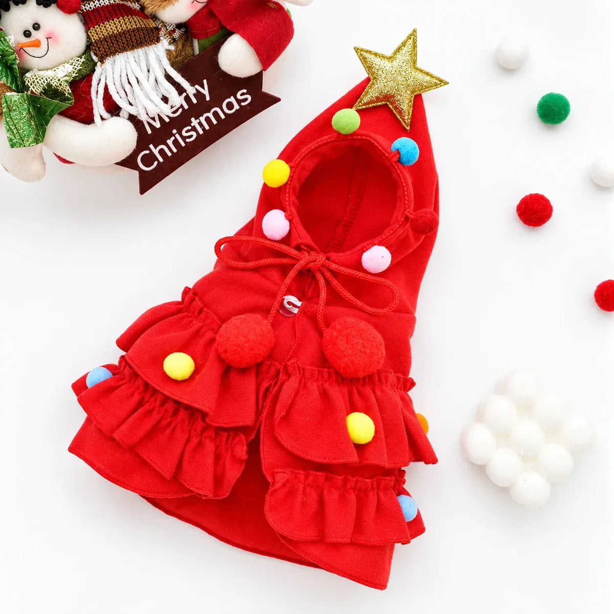 ⏰LAST DAY 50% OFF 🎄 Christmas Tree Dog Costume – Funny Holiday Pet Outfit 🐶🐱💕