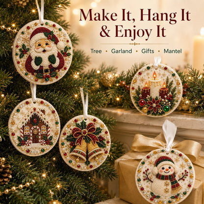 🔥Last Day 50% OFF-🌲✨ DIY Pearl & Gem Christmas Ornament Collection