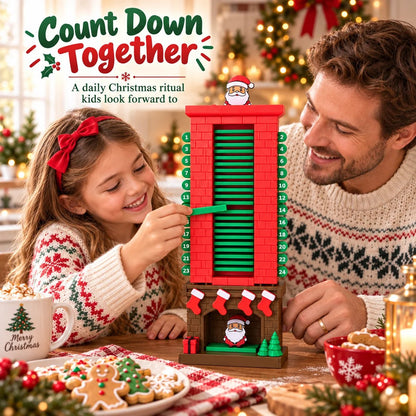 💯🎅Mechanical Santa Chimney Christmas Countdown Calendar