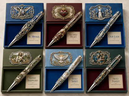 🔥 LAST DAY 50% OFF – ✝️ Sacred Legacy Faith-Inspired Keepsake Pen Collection | 6 Devotional Designs for Prayer Journaling, Bible Study & Meaningful Christian Gifts 🖊️✨
