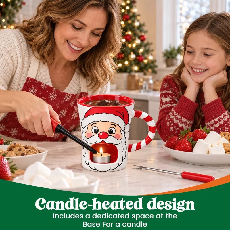 ⏰ LAST DAY 50% OFF - Santa Chocolate Fondue Mug