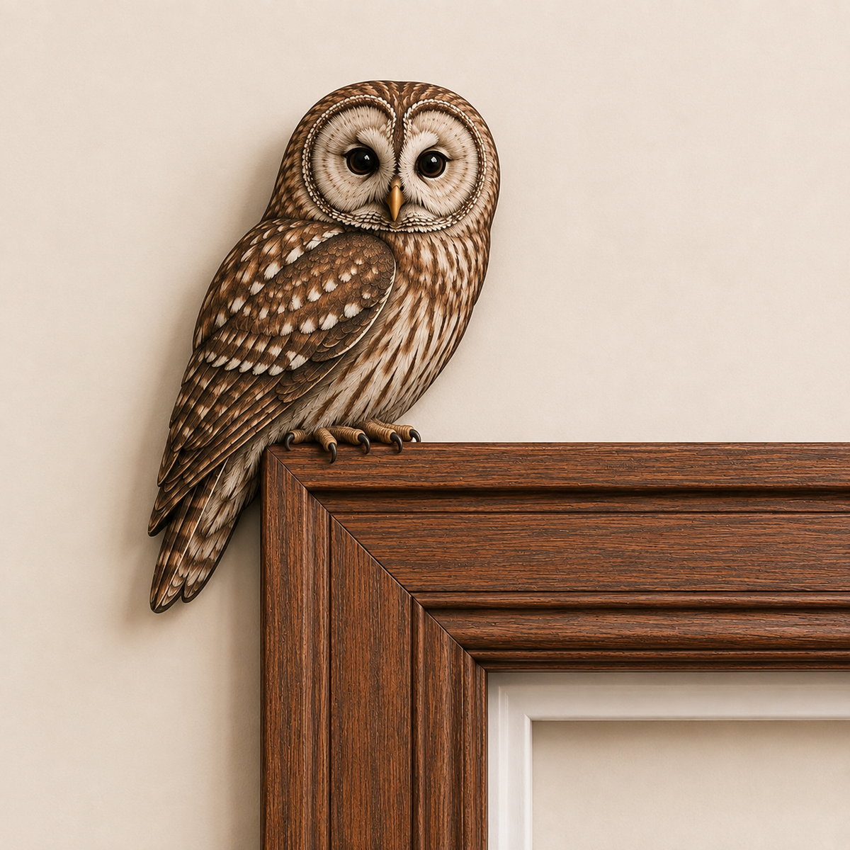 Wooden Cardinal Door Topper