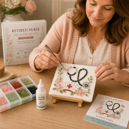 👩‍⚕️ Retired Nurse Sea Glass Art Kit