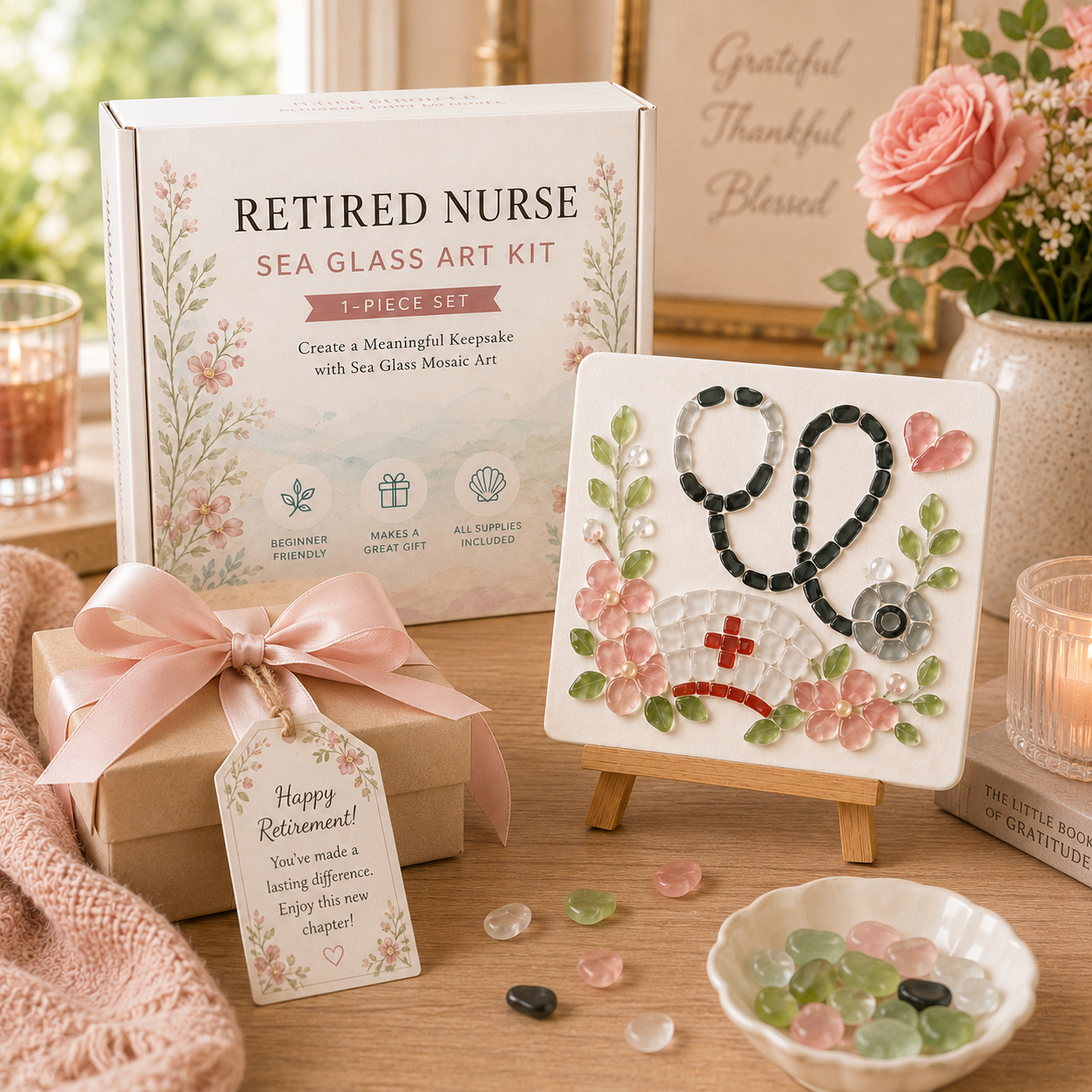 👩‍⚕️ Retired Nurse Sea Glass Art Kit