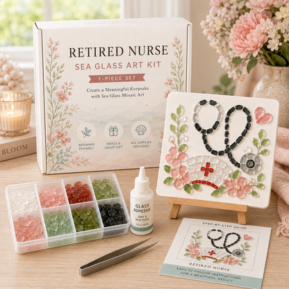 👩‍⚕️ Retired Nurse Sea Glass Art Kit