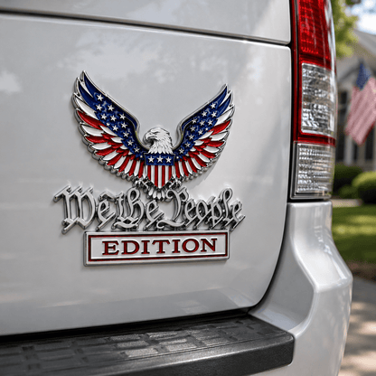 We the People Patriotic Eagle Auto Emblem Set (2-Piece)