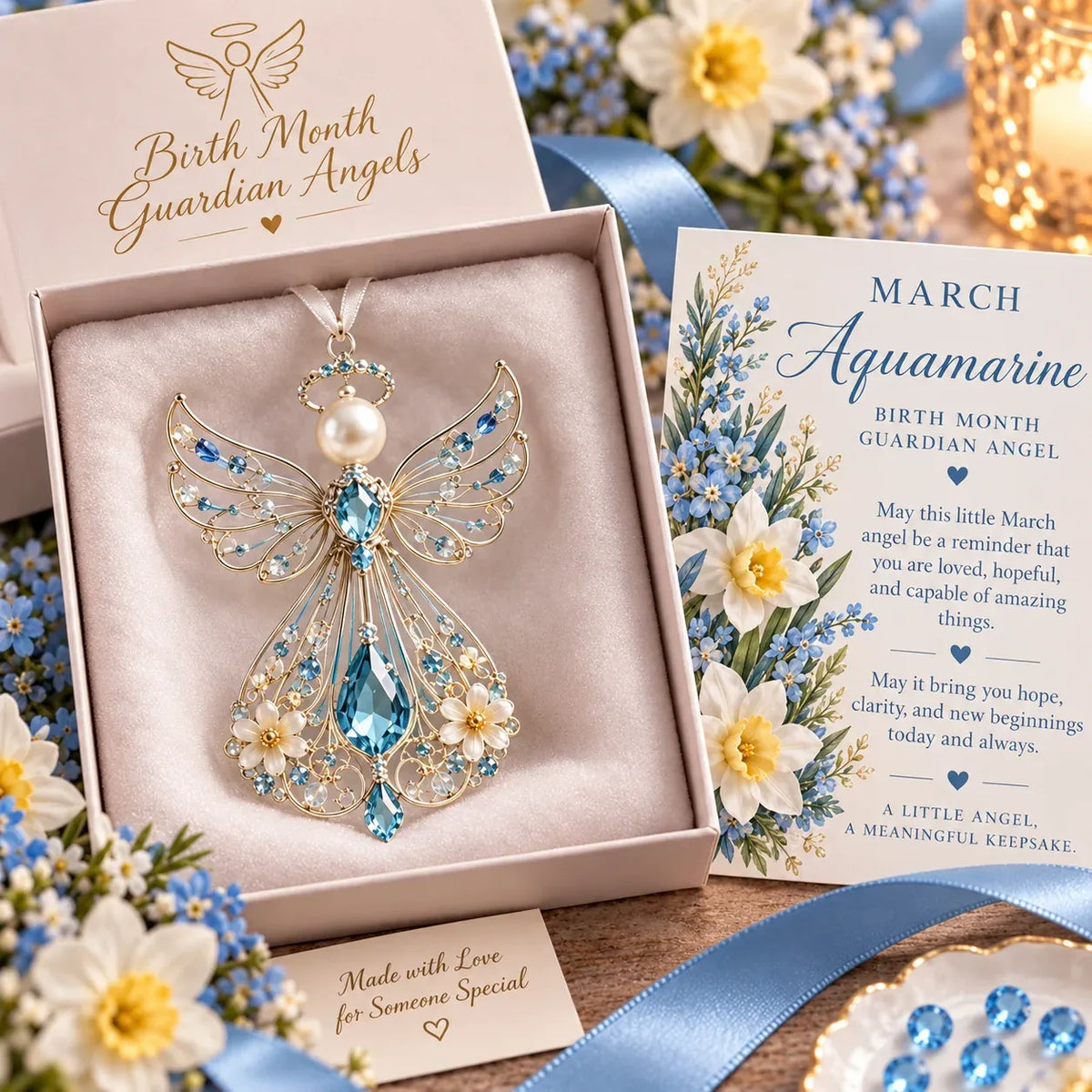⏳ Last Day 50% OFF – 👼 Birth Month Guardian Angel | 12 Birthstone-Inspired Keepsakes for Meaningful Gifts ✨