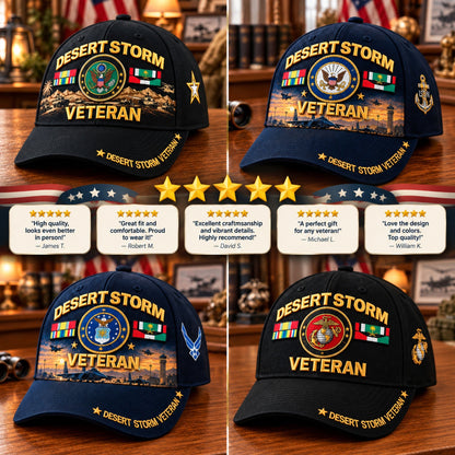 Desert Storm Veteran Cap – Your Service. Your Pride. (1991–2026 – 35TH ANNIVERSARY)