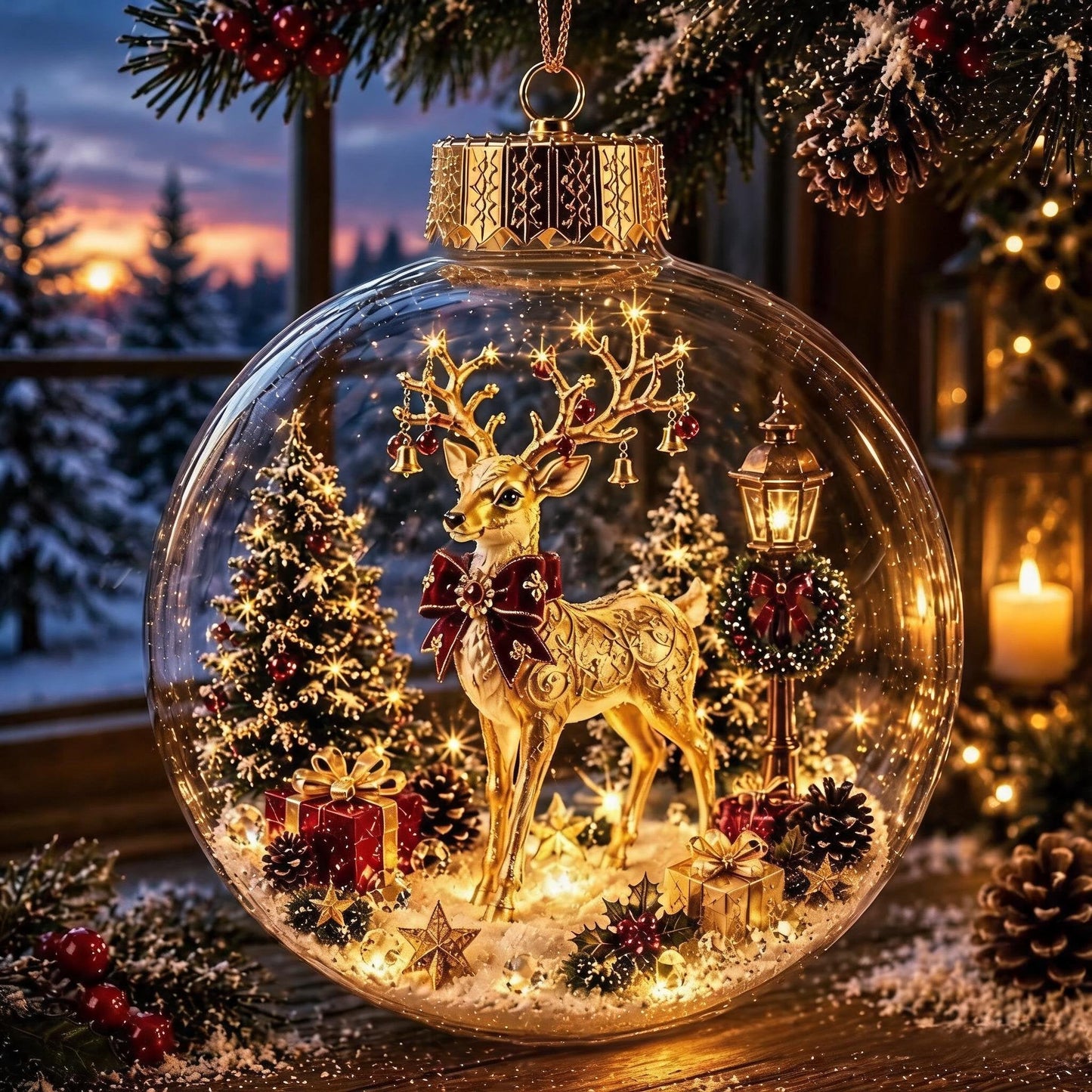🔥 LAST DAY 49% OFF – 🎄Glowing Christmas Diorama Ornament