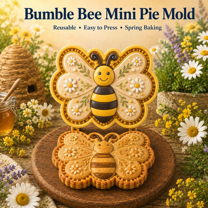 ⏳ Last Day 50% OFF – 🌸 8-Design Spring Garden Mini Pie Mold Collection | Reusable Embossed Molds for Shaping Detailed Bee, Butterfly, Ladybug, Sunflower, Cottage & More 🥧✨