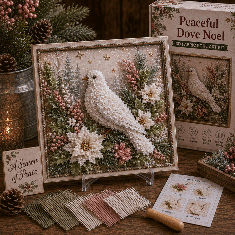🔥Last Day 50% Off 🎁 3D-kerststof-poke-art-set