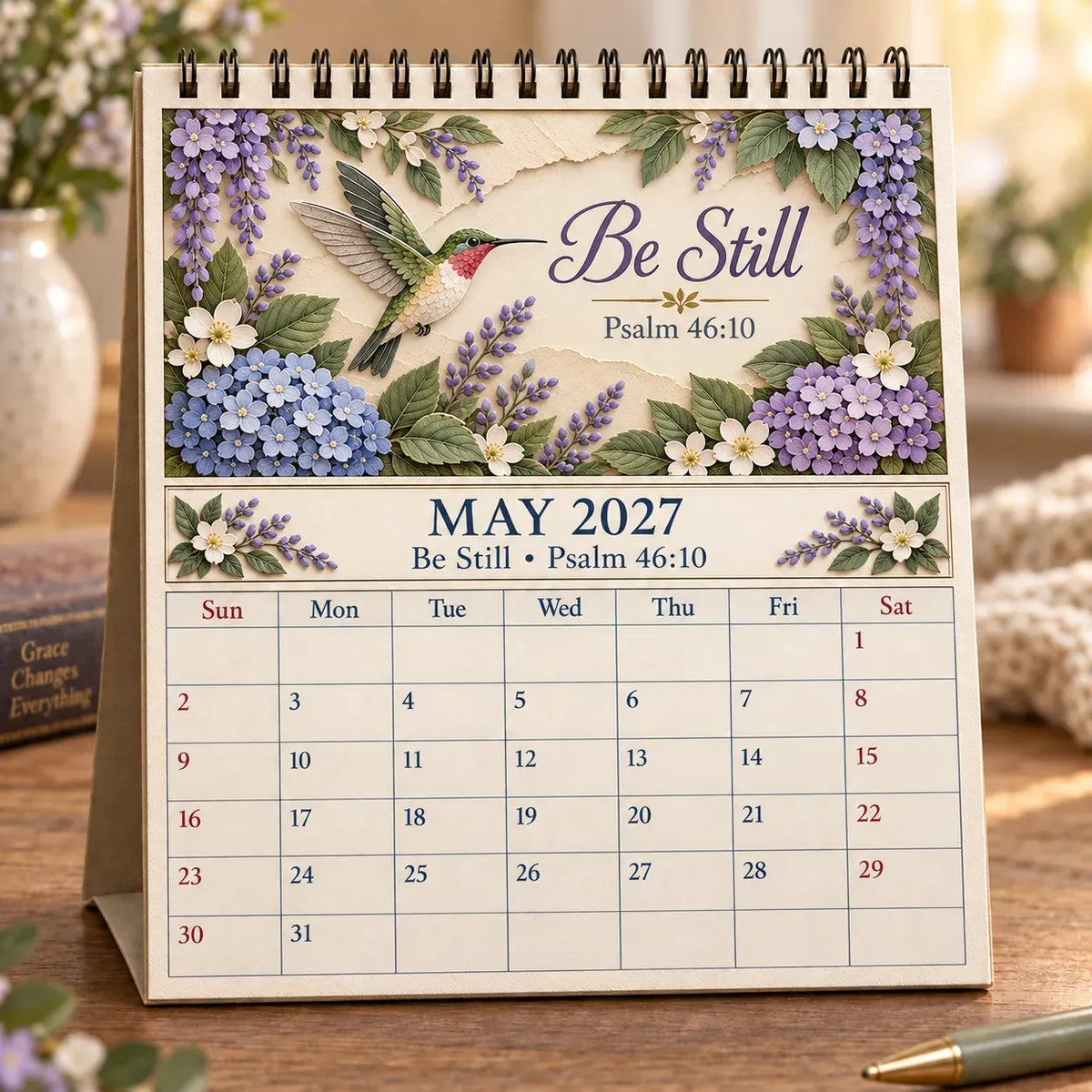 ✝️ Christian Calendar 2027 | 12 Scripture Designs with Nature Scenes