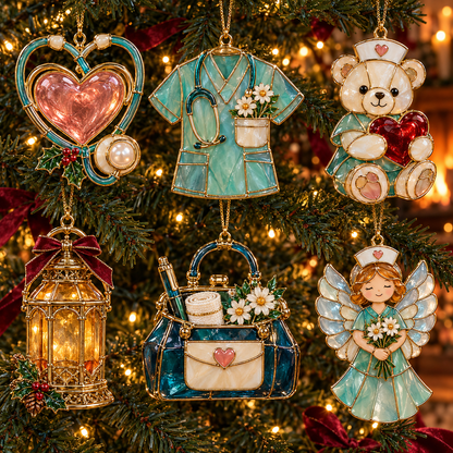 ✨ 2026 Nurse Thanksgiving Christmas Ornaments | 6-Piece Set