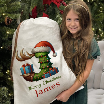 Personalized Christmas Gift Sack – A Festive Bag Made Just for Them