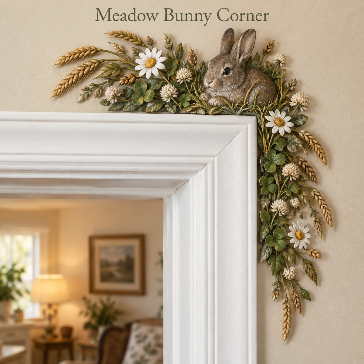 ⏰ LAST DAY SALE 50% OFF! 🐇🌿Whimsical Woodland Friends Door Corner Decor | Nature-Inspired Home Accents 🌿🚪