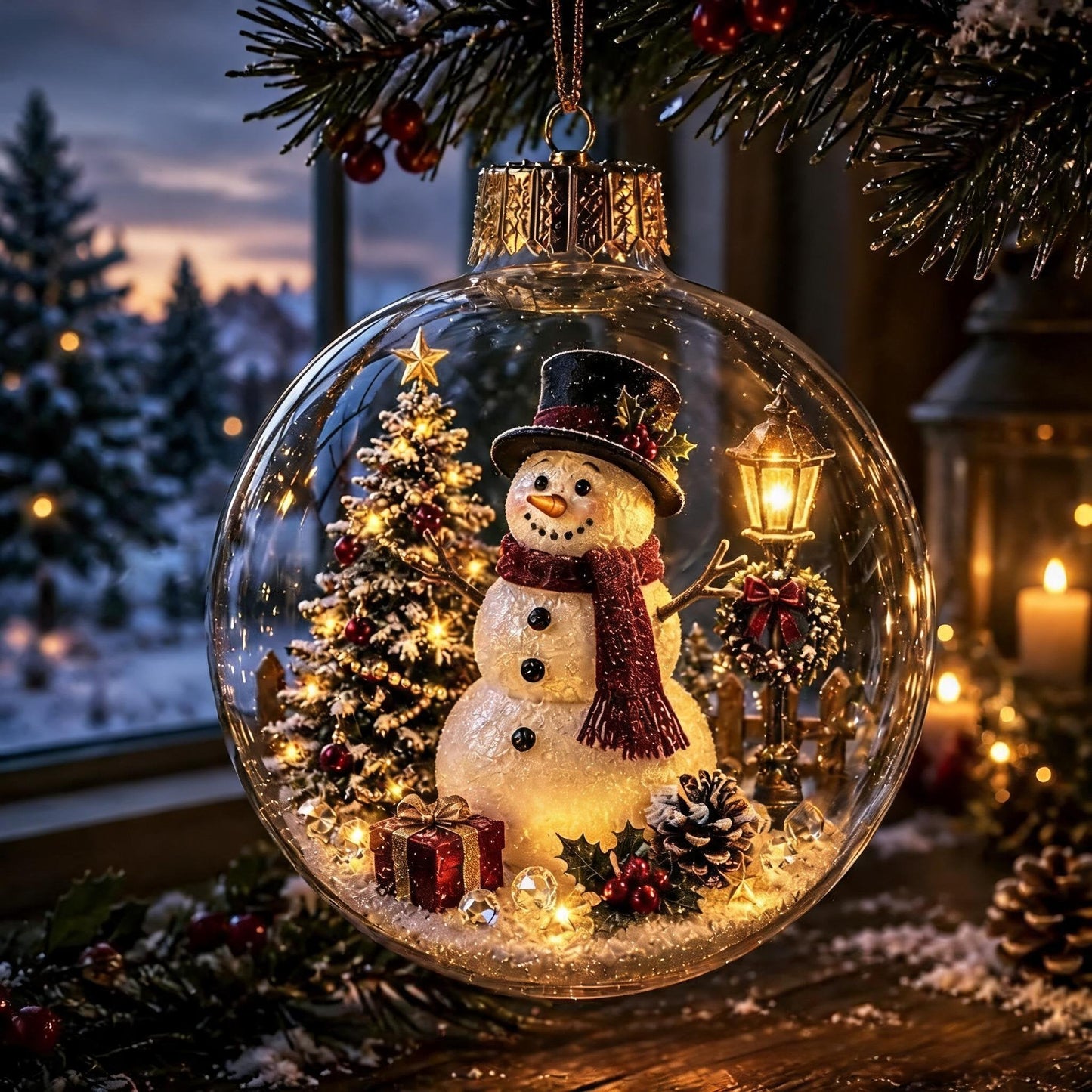 🔥 LAST DAY 49% OFF – 🎄Glowing Christmas Diorama Ornament